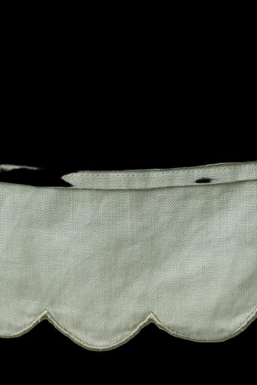 Zara 100% LINEN TOP - Greenish