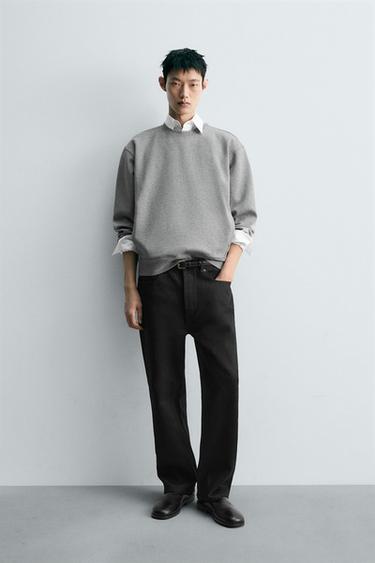 インターロックポケットスウェットシャツグレーマールZaraのインターロックポケットスウェットシャツ - グレーマール 