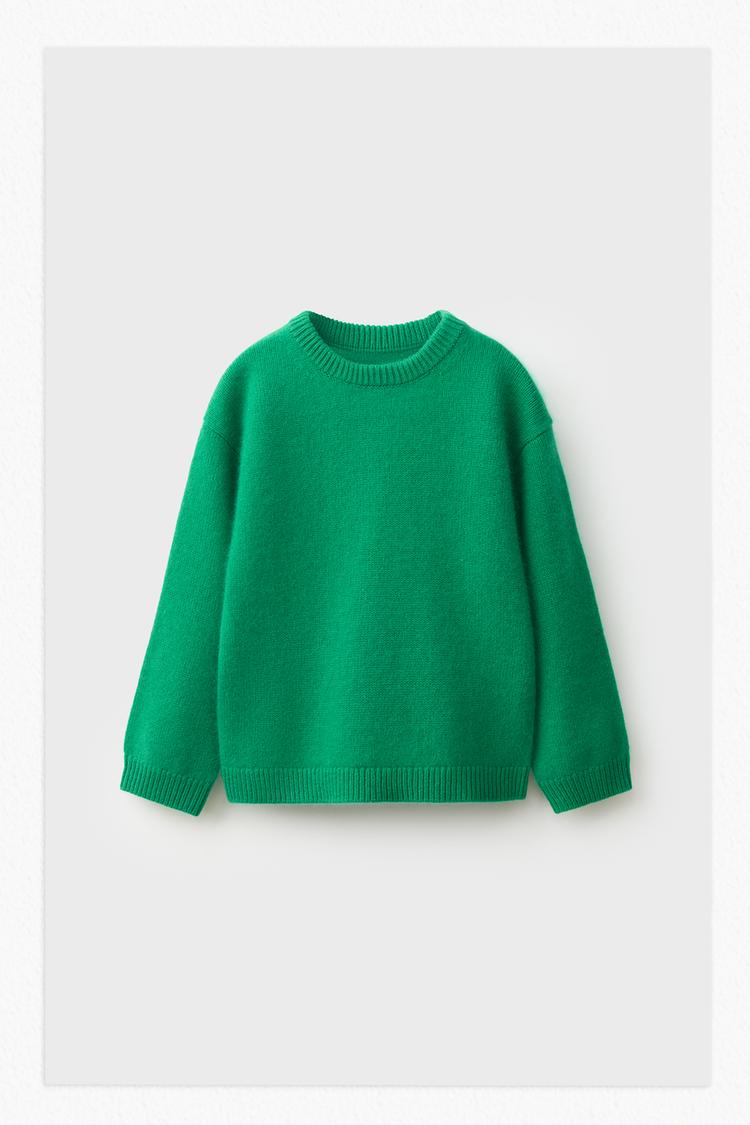 ZARA TIMELESS - 100% CASHMERE SWEATER — Green