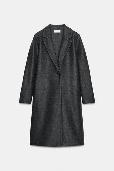 ПАЛЬТО SOFT З ҐУДЗИКОМ - Сіро-глинястий Zara