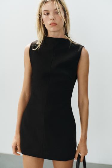 zara vestito nero basic
