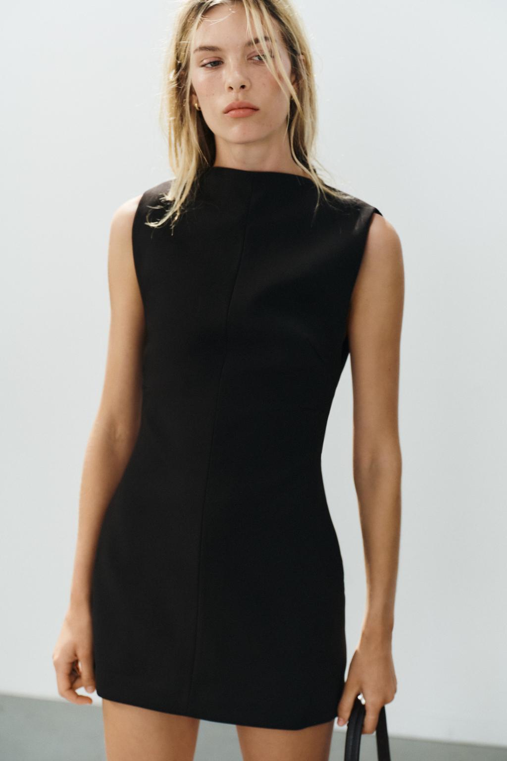 HIGH NECK SHORT DRESS
