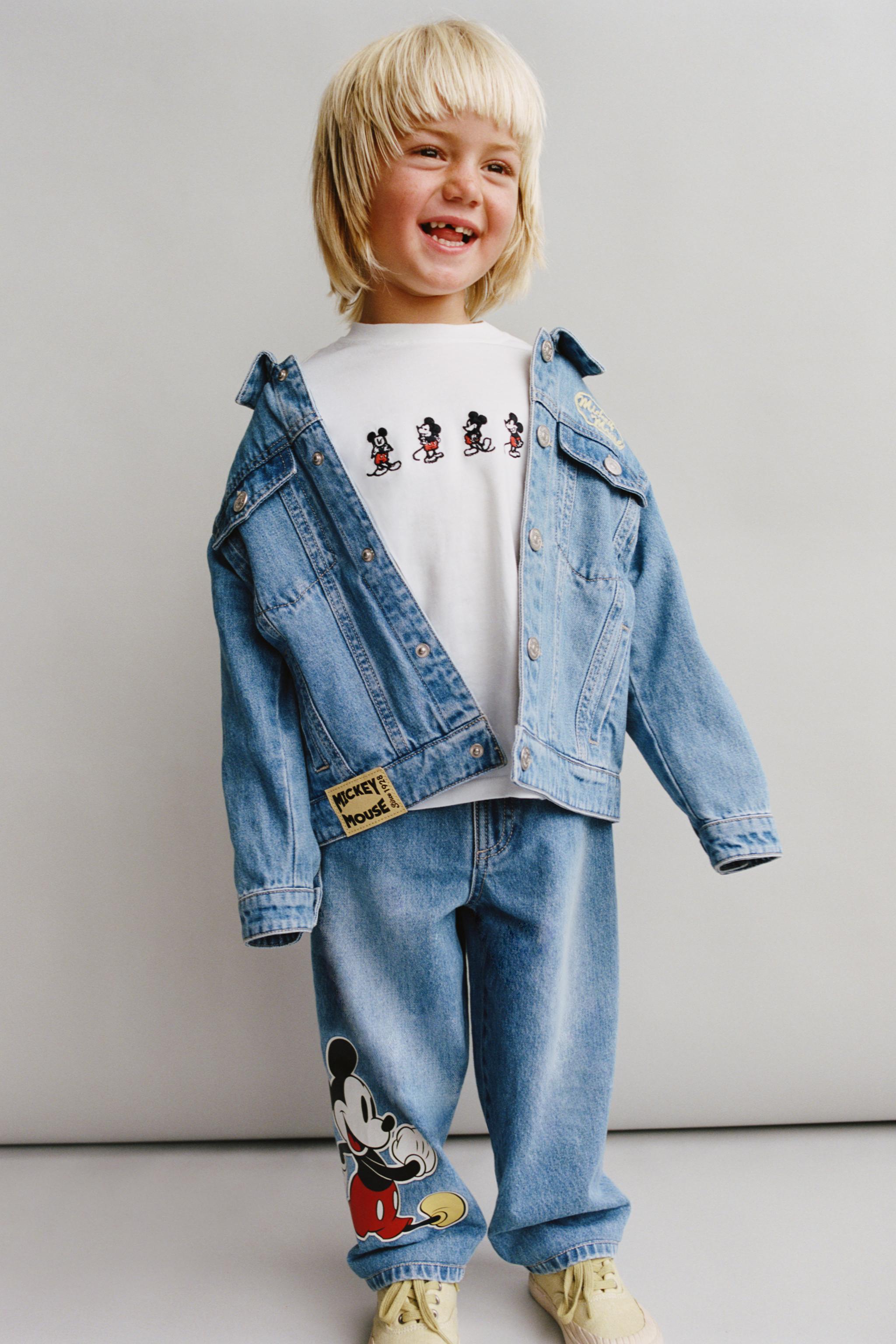 Minnie Salopette Jeans Bambina H&m Disney Jeans Topolino Bimbo