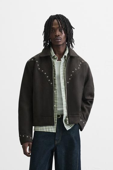 CHAMARRA EFECTO ANTELINA - Marrón de Zara