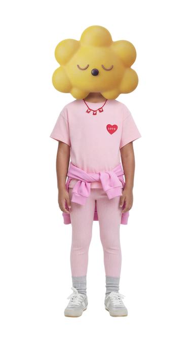Zara PRINTED T-SHIRT - Light pink