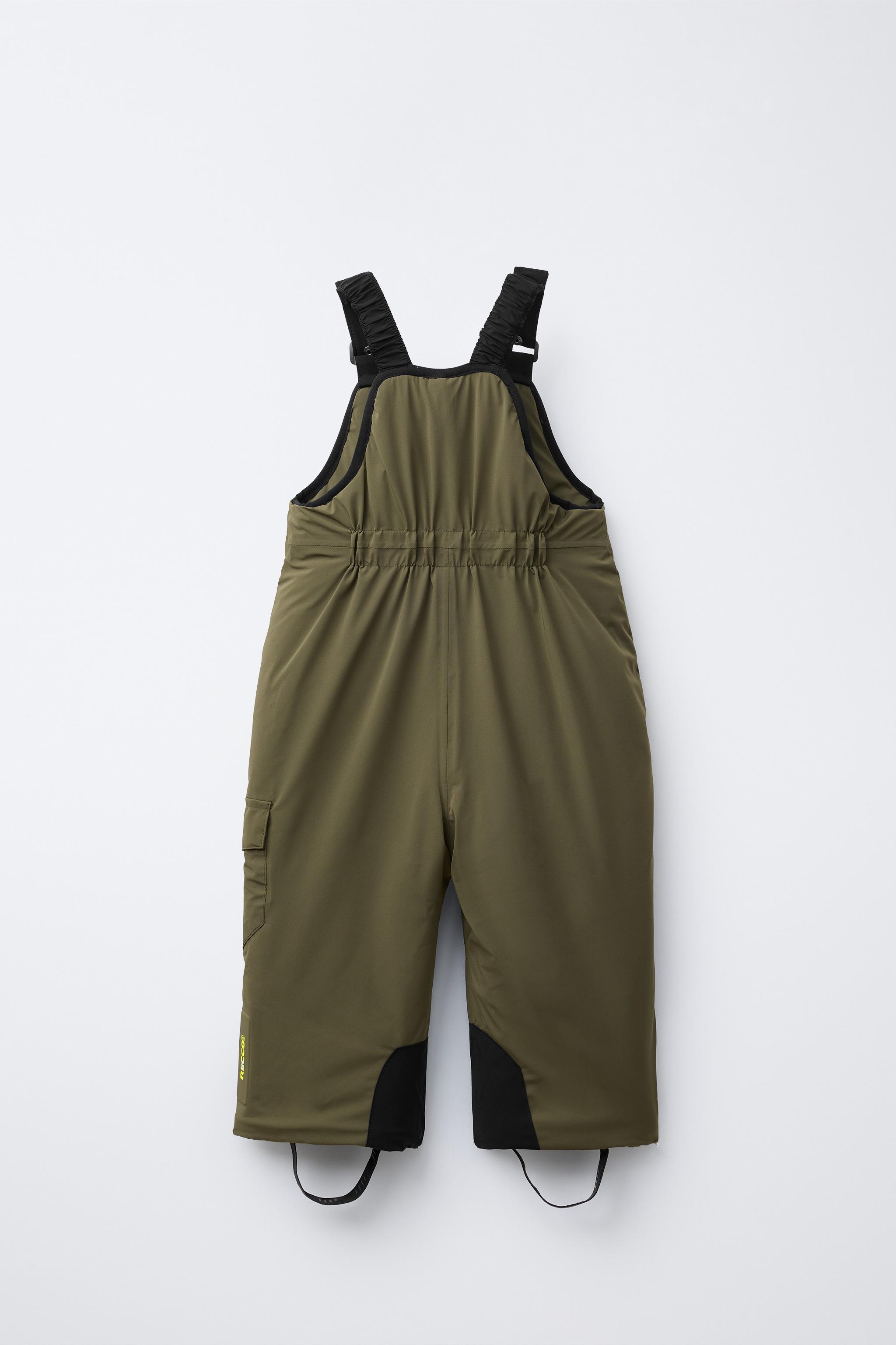 HYKE 2023 WEATHER OVERALL オールインワン カーキ WATERPROOF AND WINDPROOF BIB OVERALLS WITH POCKETS RECCO® SYSTEM