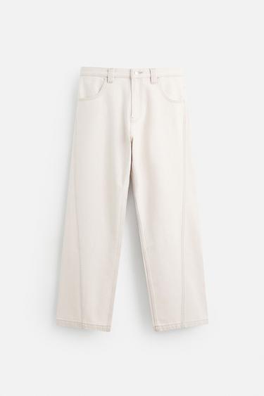 BAGGY FIT SEAM JEANS - Light pink by Zara - Image 6
