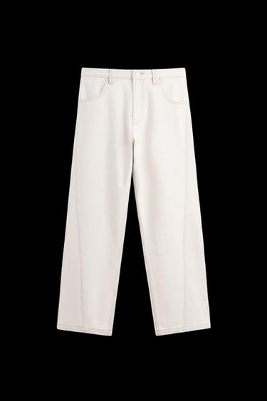 Zara SEAMED BAGGY FIT JEANS - Light pink - Image 0