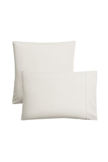 FUNDA ALMOHADA ALGODÓN PERCAL (300 HILOS) - Blanco de Zara