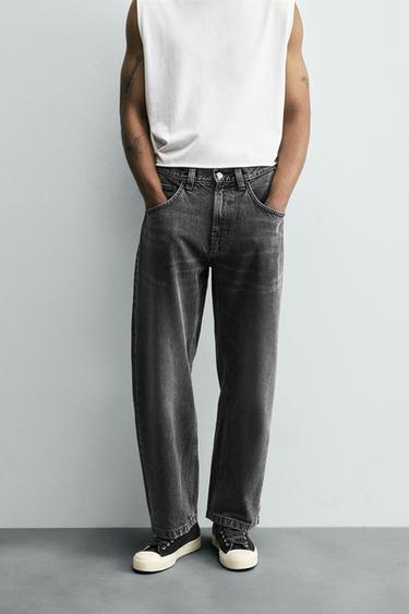 BAGGY FIT JEANS - Charcoal by Zara