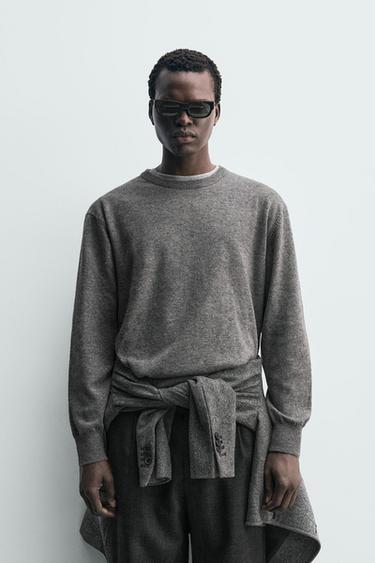 ÁO LEN PHA SỢI - Màu ghi xám từ Zara