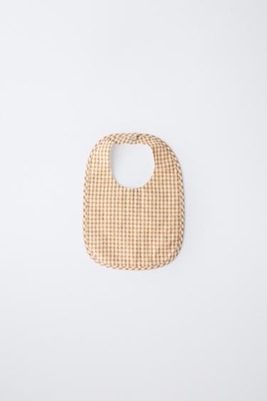 Zara GINGHAM BIB - Mustard
