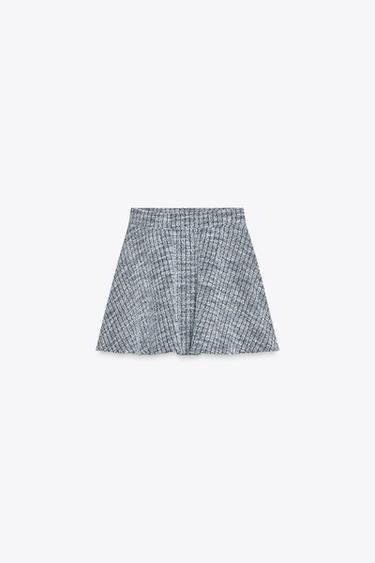JACQUARD MINI SKIRT - Blues by Zara