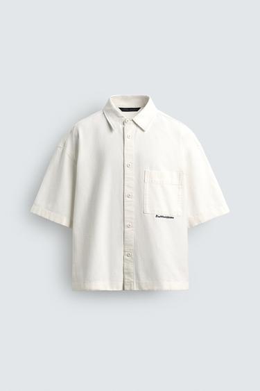 قميص RELAXED FIT بطبعة جولف - أبيض by Zara