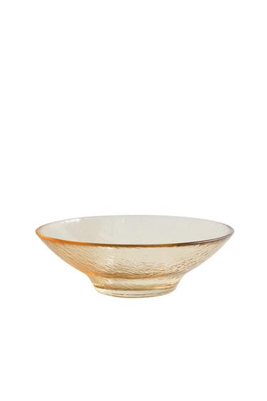 TIGELA DE VIDRO COM TEXTURA - Amarelo da Zara