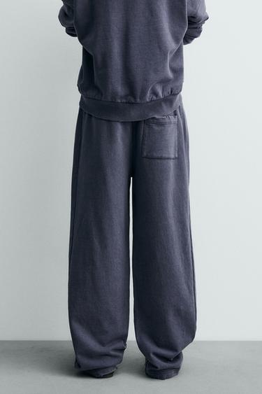 Wide-leg jogger trousers - Ink blue by Zara - Image 2