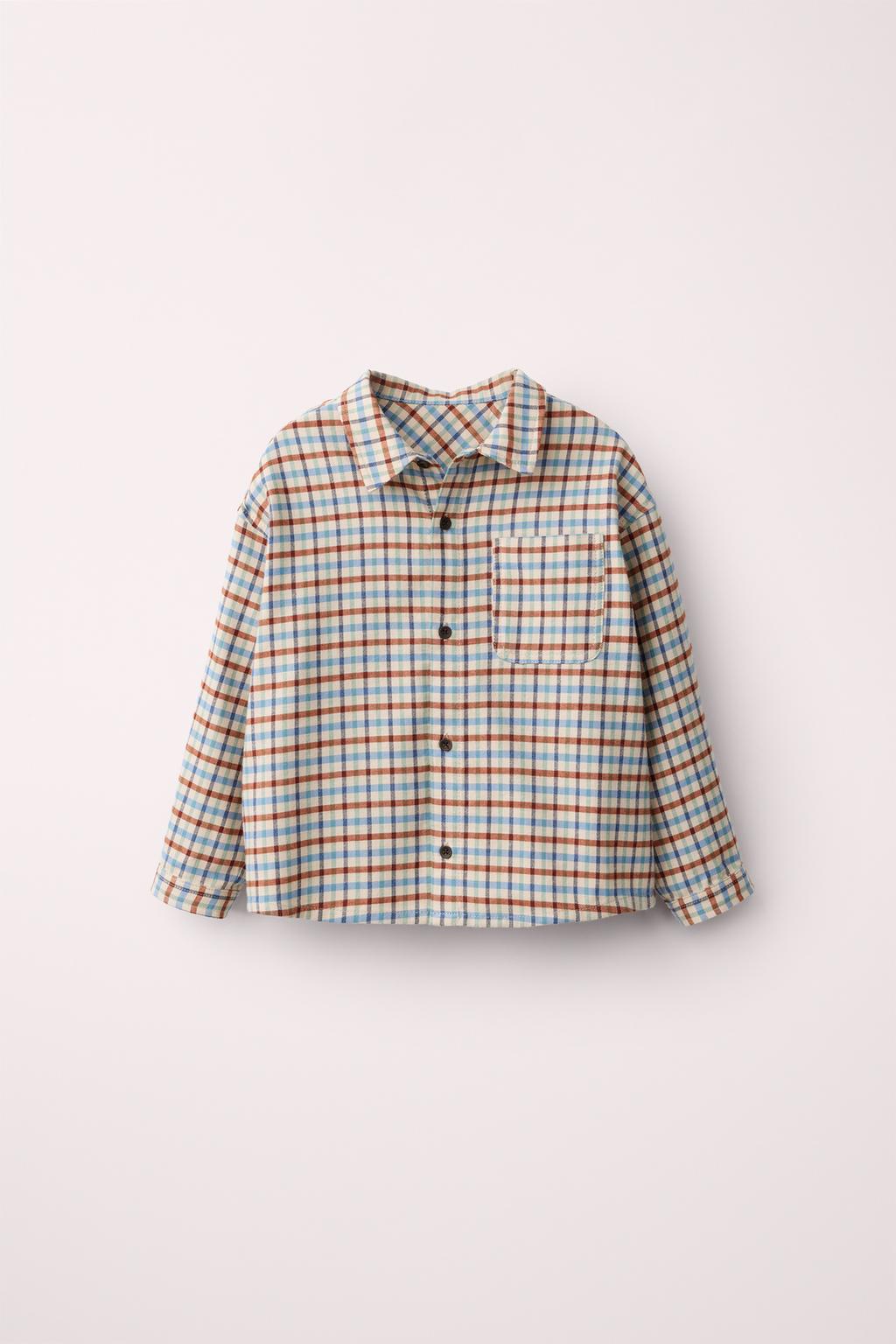 WARM CHECK SHIRT CREATED BY CARAMEL LONDON X ZARA