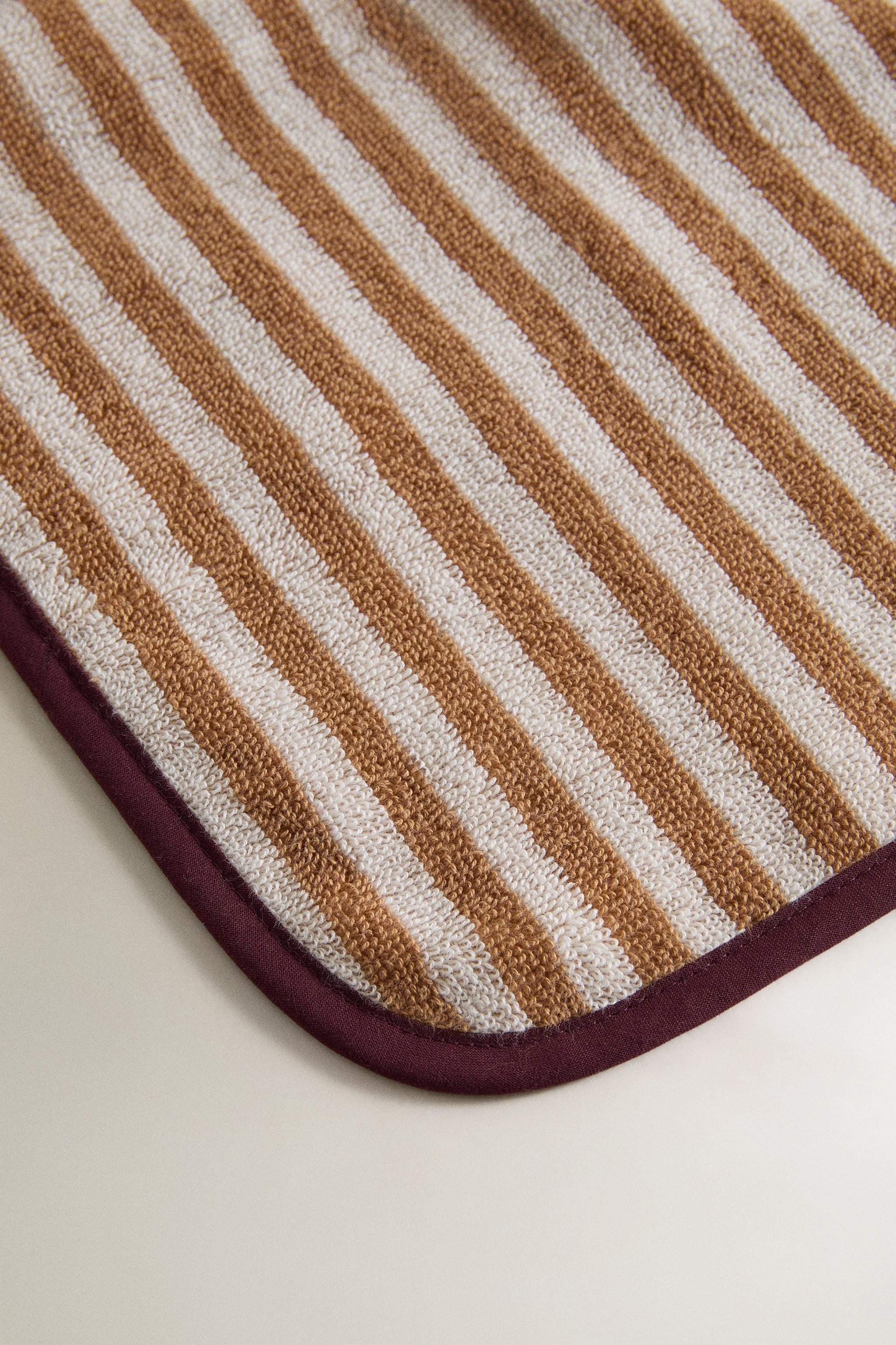 SERVIETTE DE BAIN COTON RAYURES