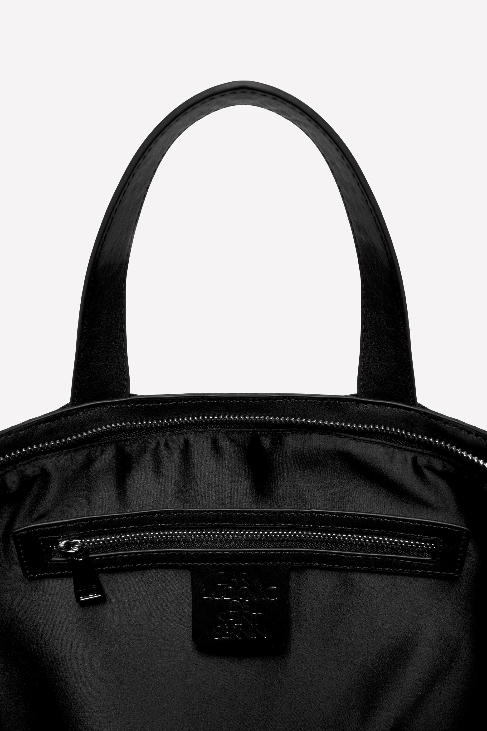 LUDOVIC DE SAINT SERNIN x ZARA LEATHER SHOPPER BAG