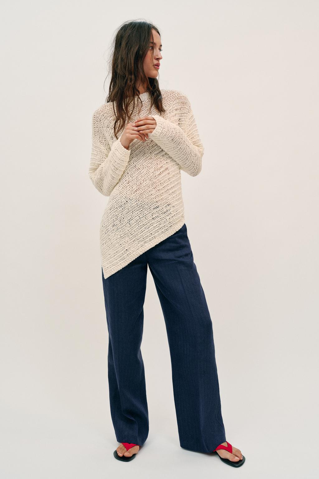 OVERSIZED ASYMMETRIC HEM JUMPER - image 2