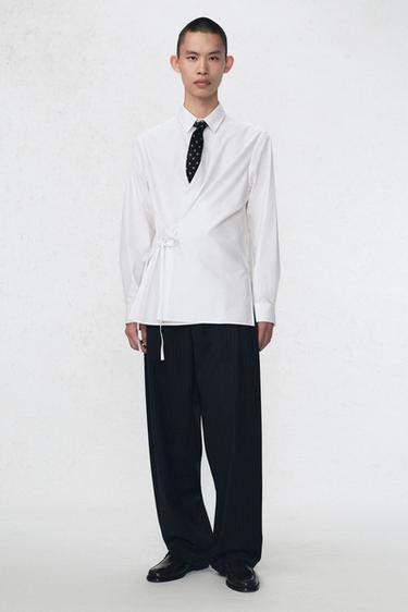 POPLIN SHIRT WITH BOW SOSHIOTSUKI X ZARA - White by Zara