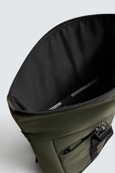 SAC À DOS TECHNIQUE EFFET GOMME - Vert kaki de Zara - Image 5