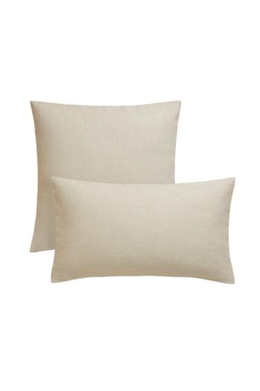 CAPA DE ALMOFADA LISA - Marrom-claro da Zara