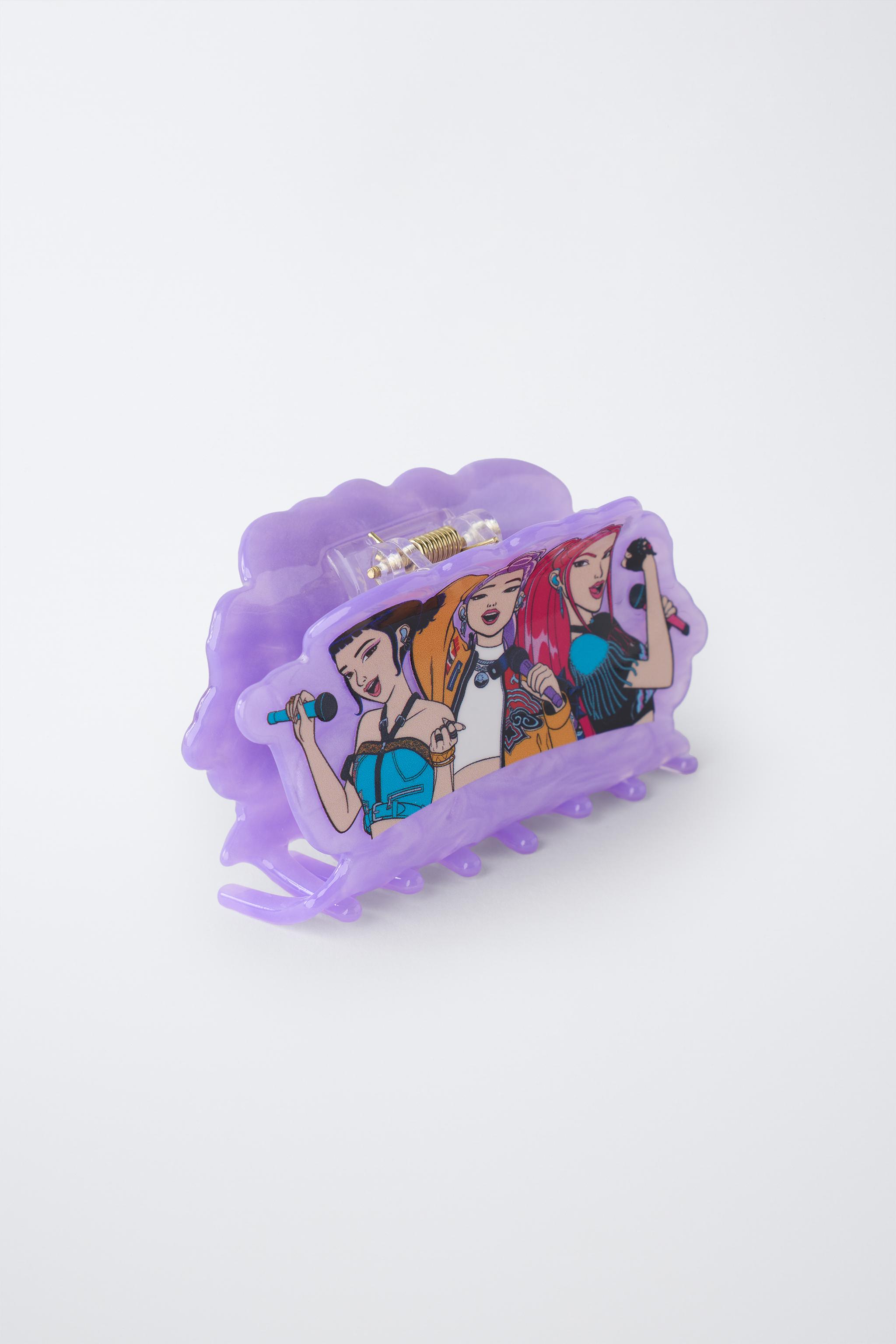 KPOP DEMON HUNTERS™ NETFLIX © PRINT HAIR CLAW CLIP — Mauve
