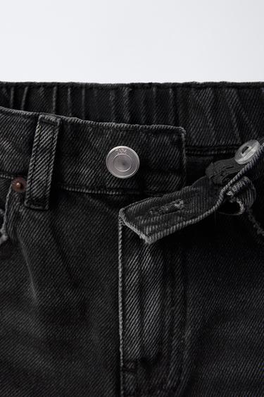 ANIMAL PRINT STAR PATCH DENIM BERMUDA SHORTS - Black by Zara - Image 6