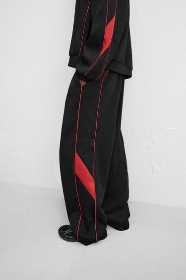 PANTALON RÉTRO FOOTBALL - Noir de Zara - Image 4
