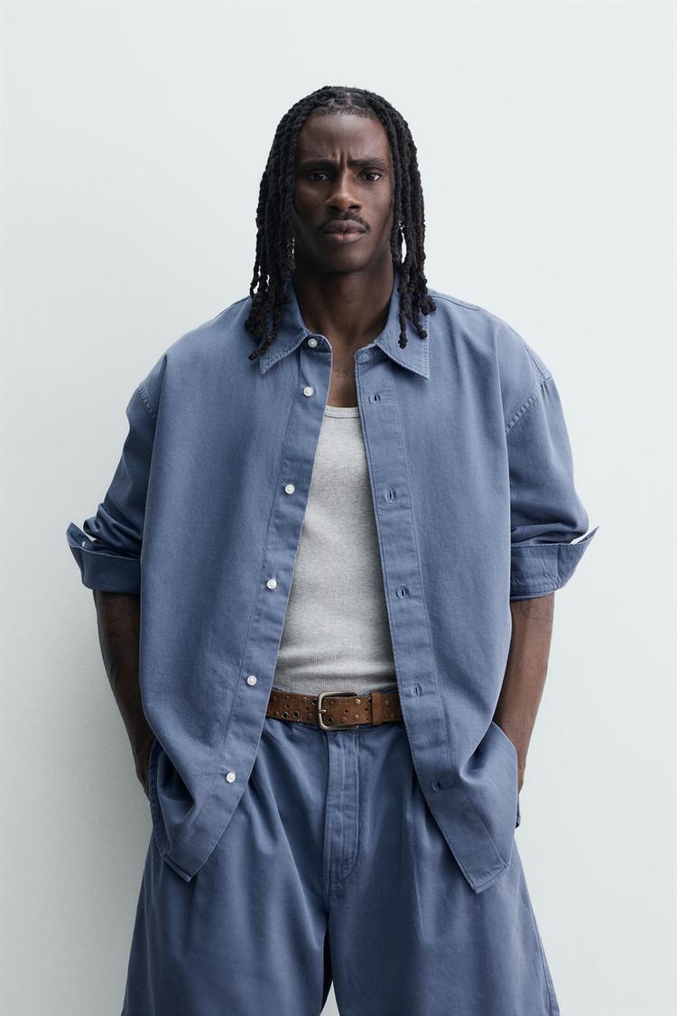 ZARA WASHED RELAXED FIT SHIRT