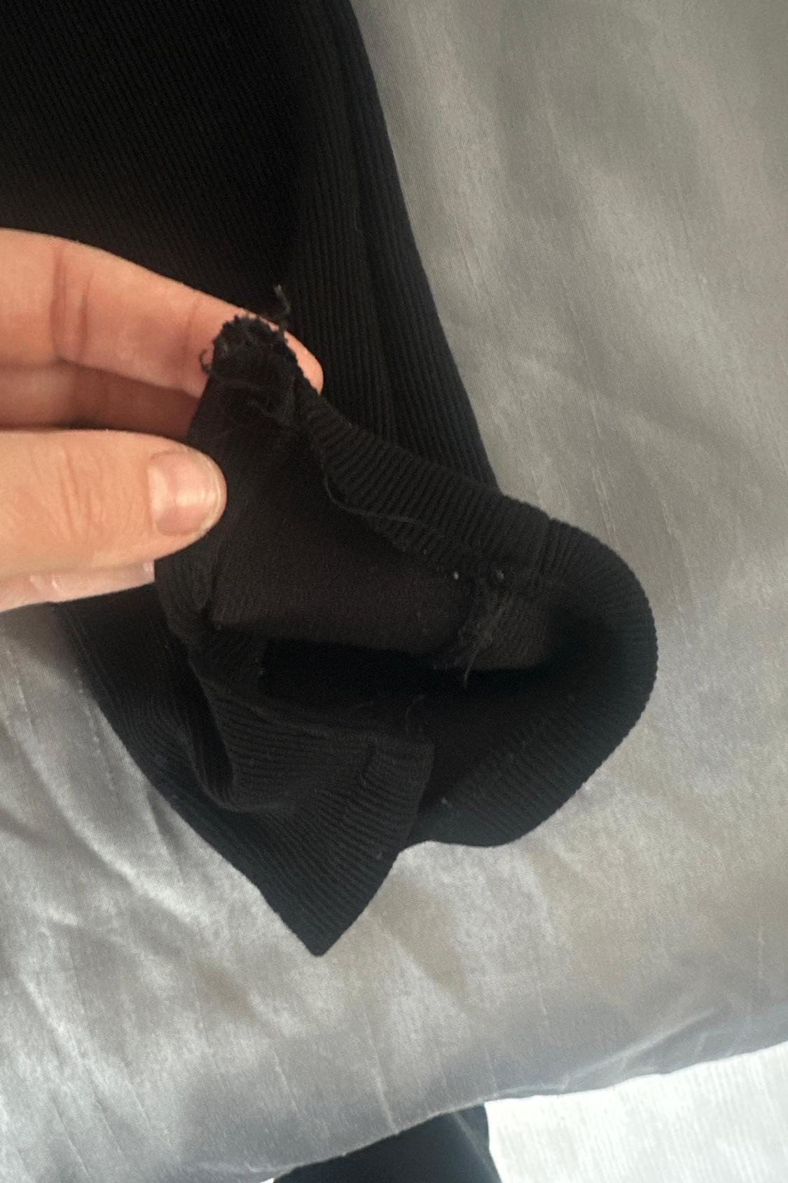 BLACK FLARED LEGGINGS - Image 2