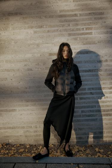 폴리아미드 퓌조 레깅스 - Zara 블랙