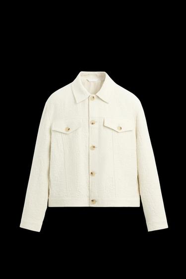 JACQUARD-JACKE MIT STRUKTUR - Cremefarben von Zara - Bild 0