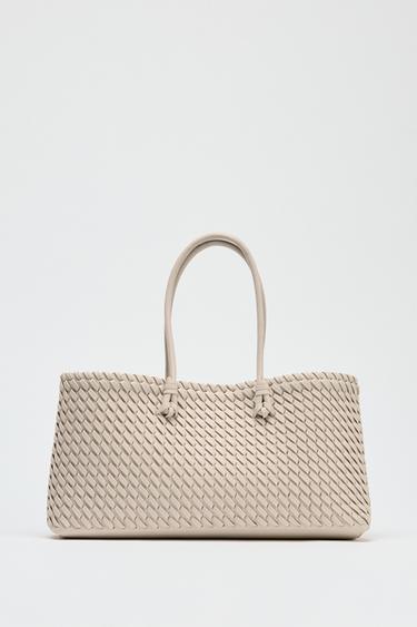 SHOPPER مطولة ومجدولة - خَام الخاص بـ Zara