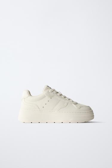 BAMBA PLATAFORMA - Blanco de Zara