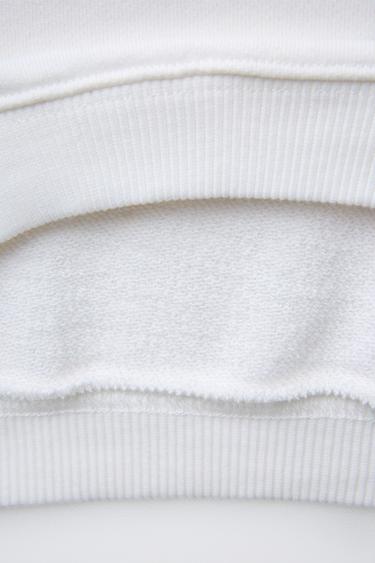 RAISED PATCH SWEATSHIRT - White by Zara - Image 3