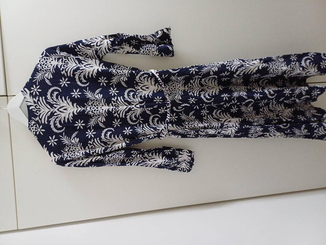 PRINTED DRESS WITH BELT - Image 3