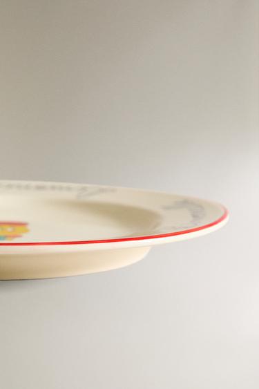 KIDS' X THE ANIMALS OBSERVATORY PORCELAIN PLATE - Multicoloured by Zara - Image 3