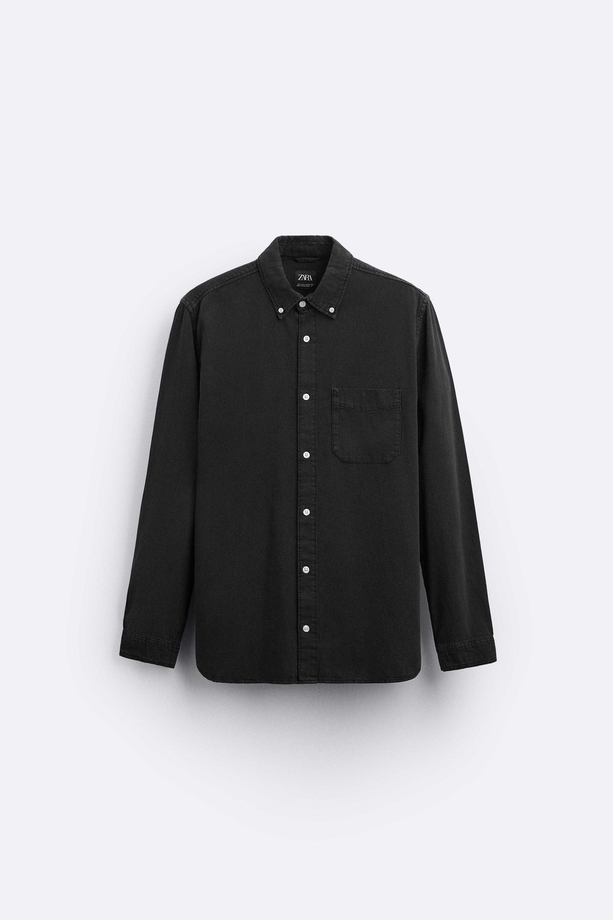 デニムシャツ - ブラック | ZARA Japan / 日本