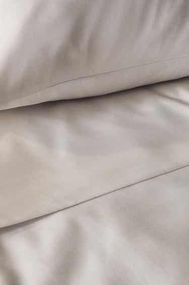 SATEEN FLAT SHEET (1000 THREAD COUNT) - White by Zara - Image 5