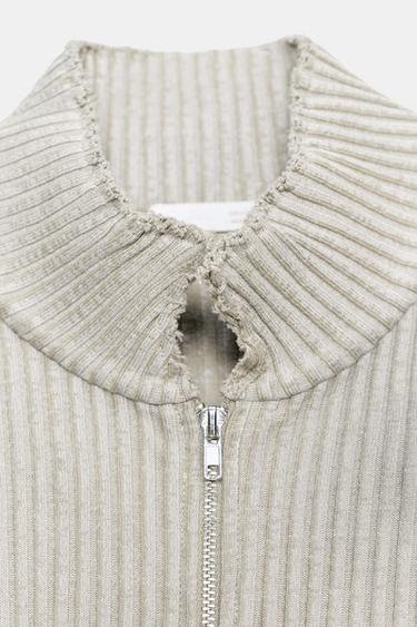 WASHED EFFECT GILET TOP WITH POCKET - Light khaki by Zara - Image 6