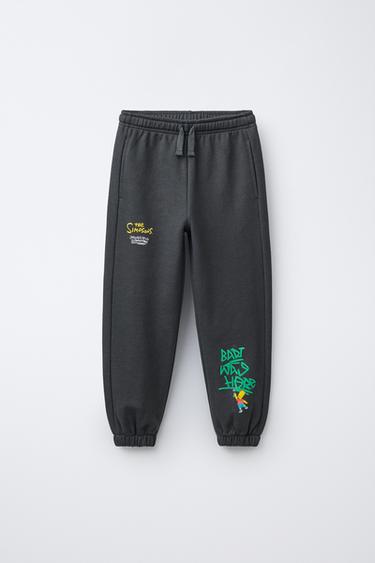 THE SIMPSONS ™ MATT GROENING JOGGER TROUSERS - Grey green by Zara