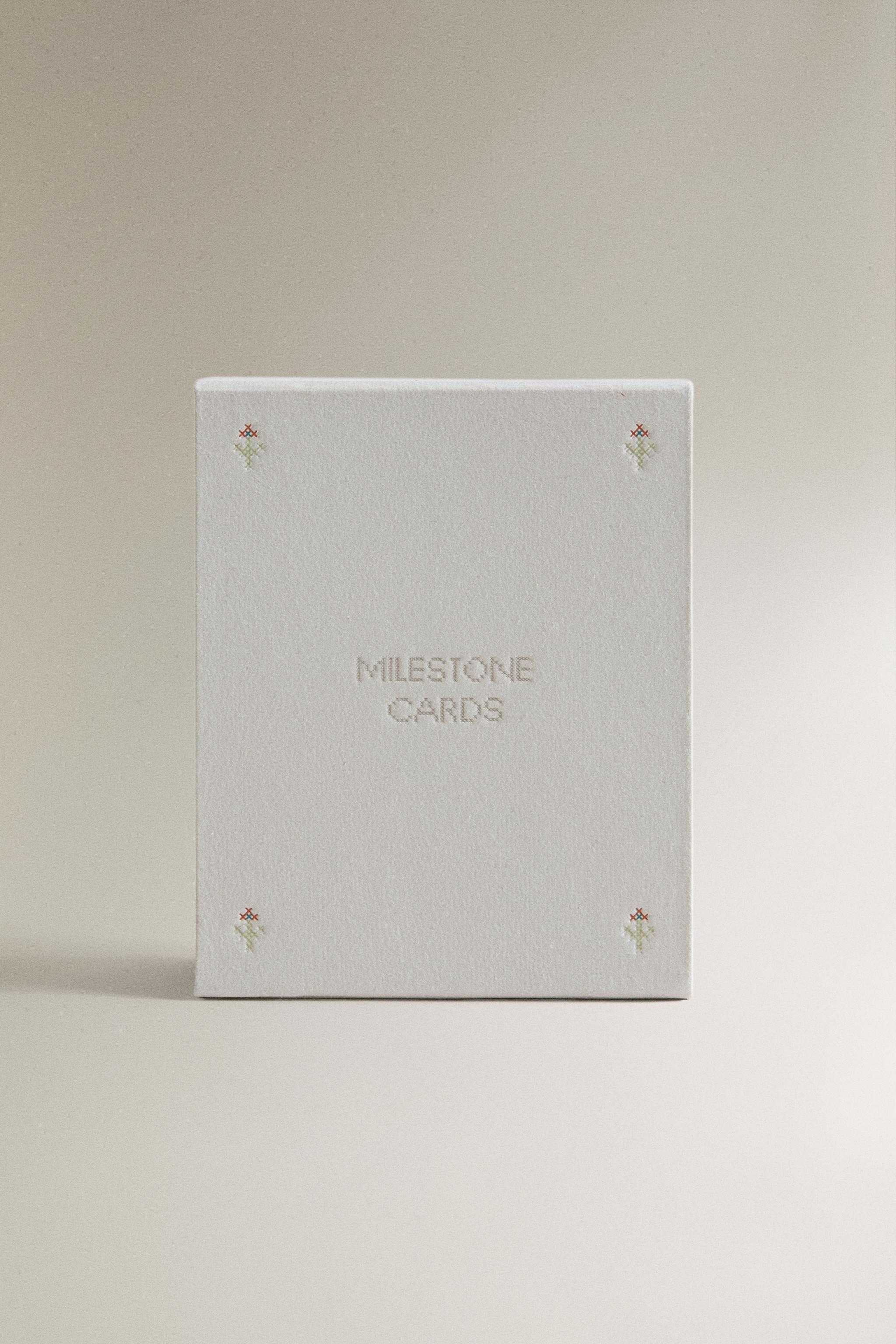 Zara BABY MONTHLY MILESTONE KIT – 12 FLOWER CARDS — фото 4