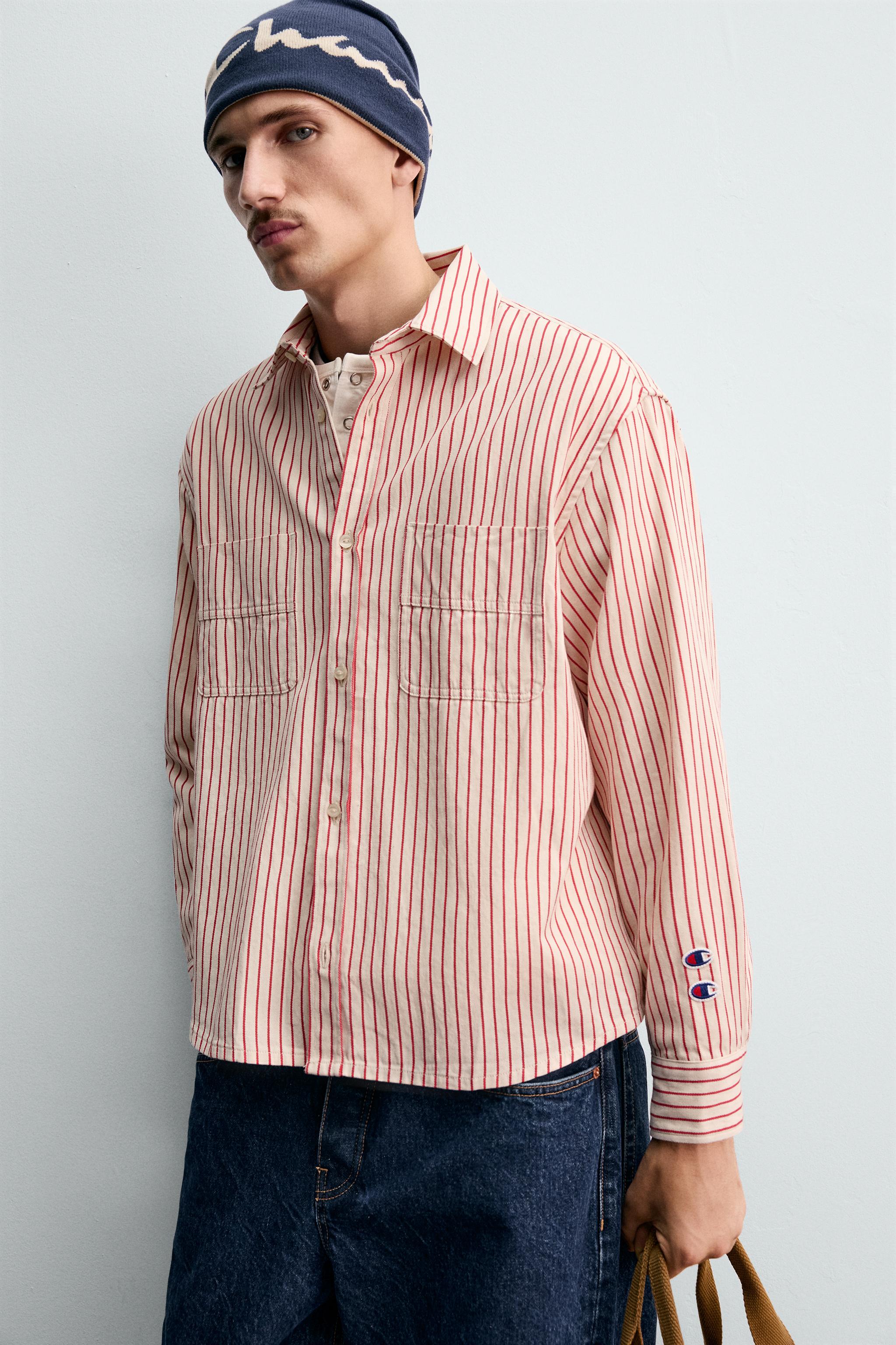 STRIPED SHIRT CHAMPION ® X ZARA