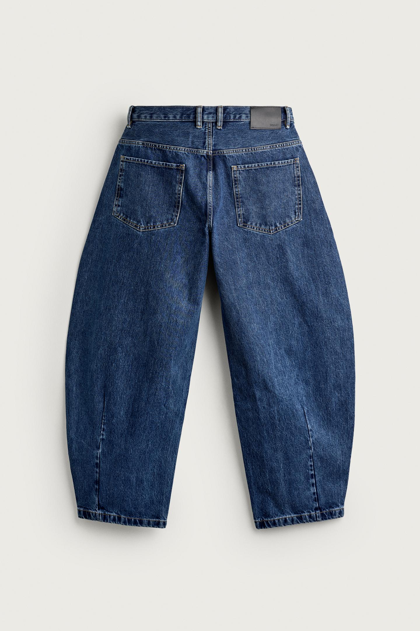Мужские джинсы Zara Balloon Fit, цвет: Синий — фото 7