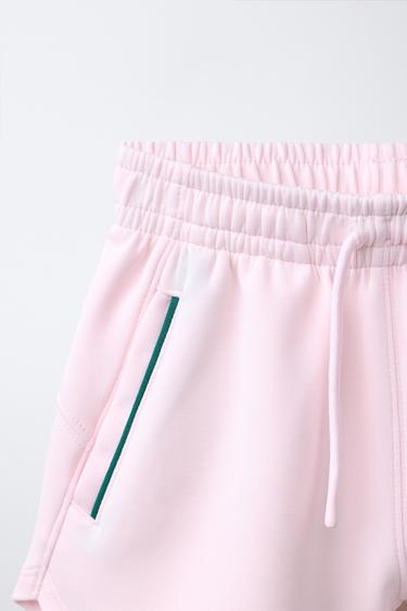 CONTRAST PIPING BERMUDA SHORTS WITH MODAL - Pastel pink by Zara - Image 2