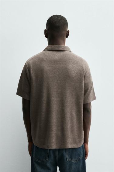 POLO CHANVRE - VISCOSE - Marron de Zara - Image 2