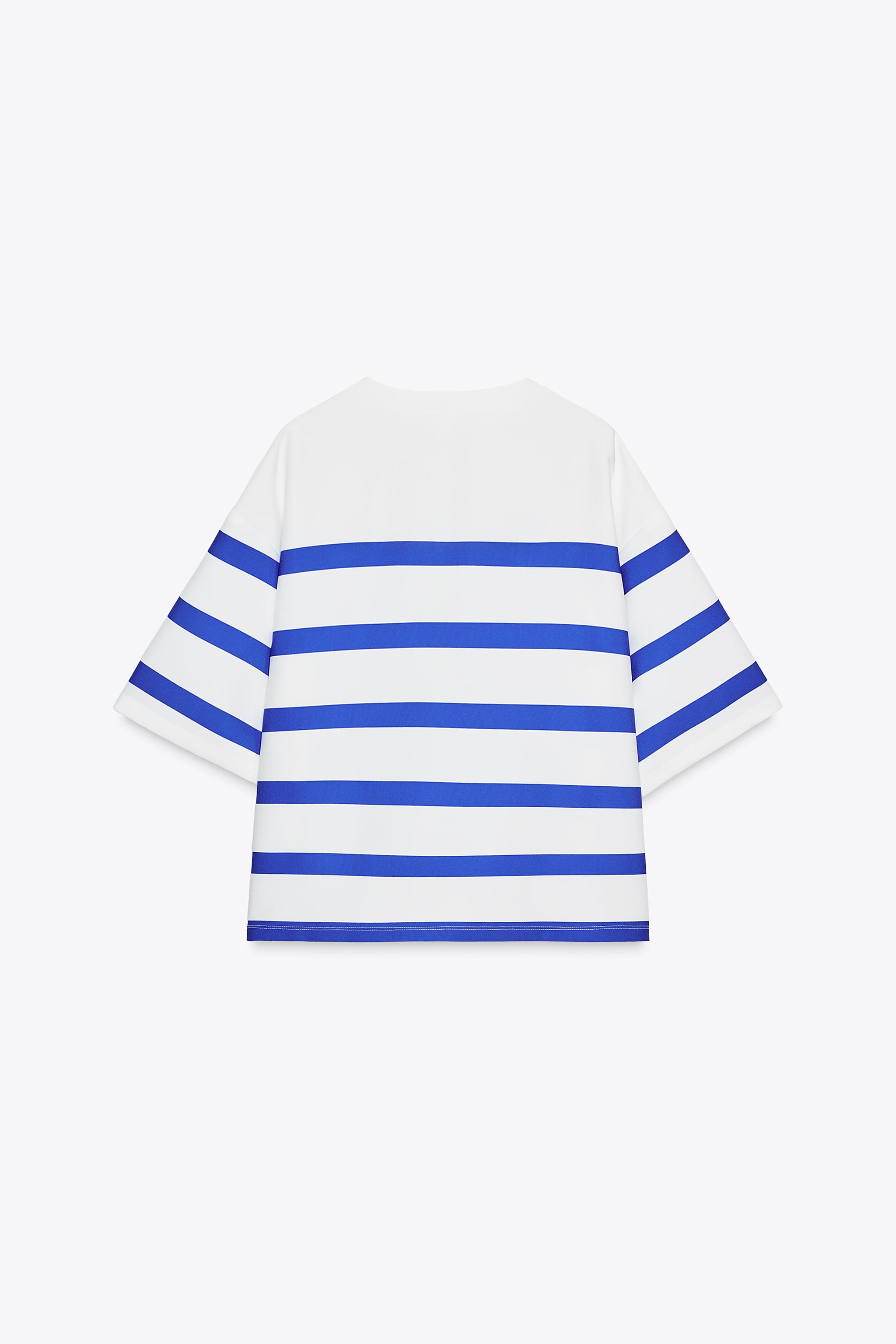 【ZARA】ショートスリーブストライプトップス 2702/205/060 02702205060-e2.jpg?ts=