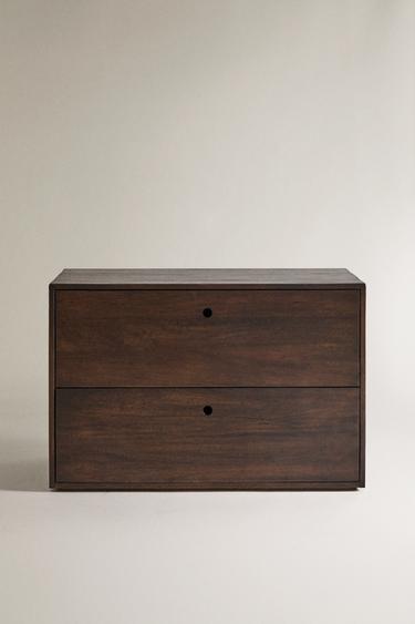 WOODEN CHEST WITH DRAWERS - Brown by Zara